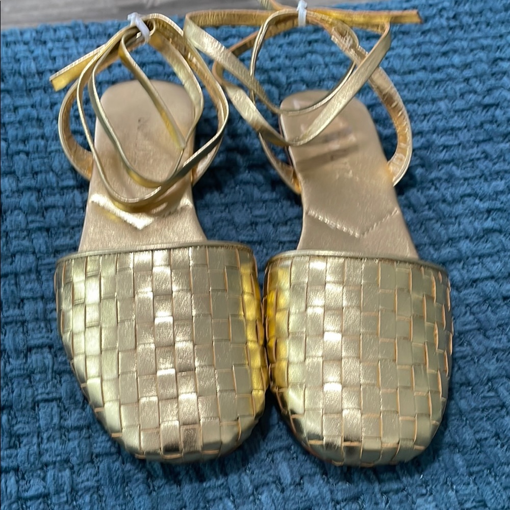 Gold Women's Strappy Sandals